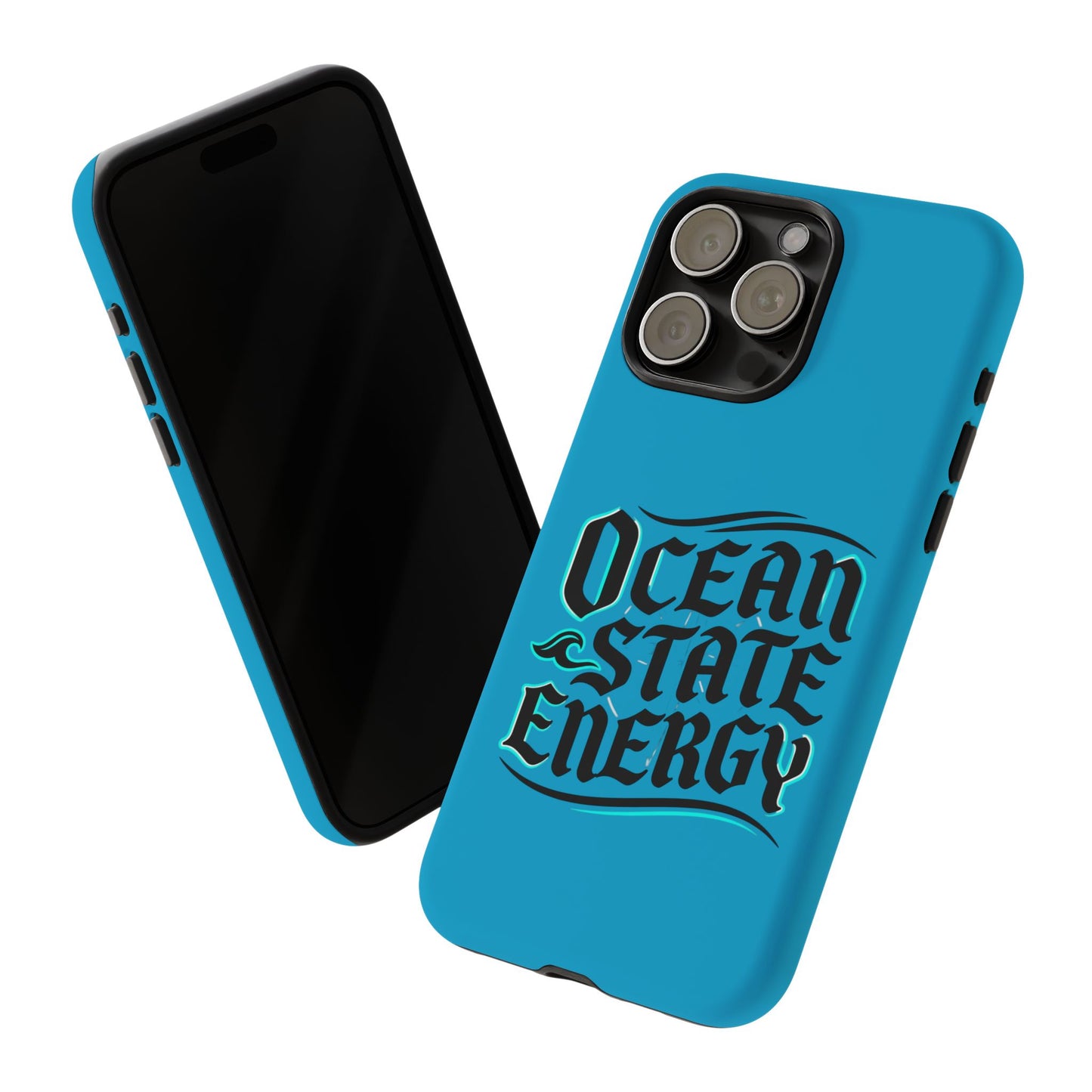 Ocean State Energy Phone Case — Tough Protective iPhone Cover with Nautical Script