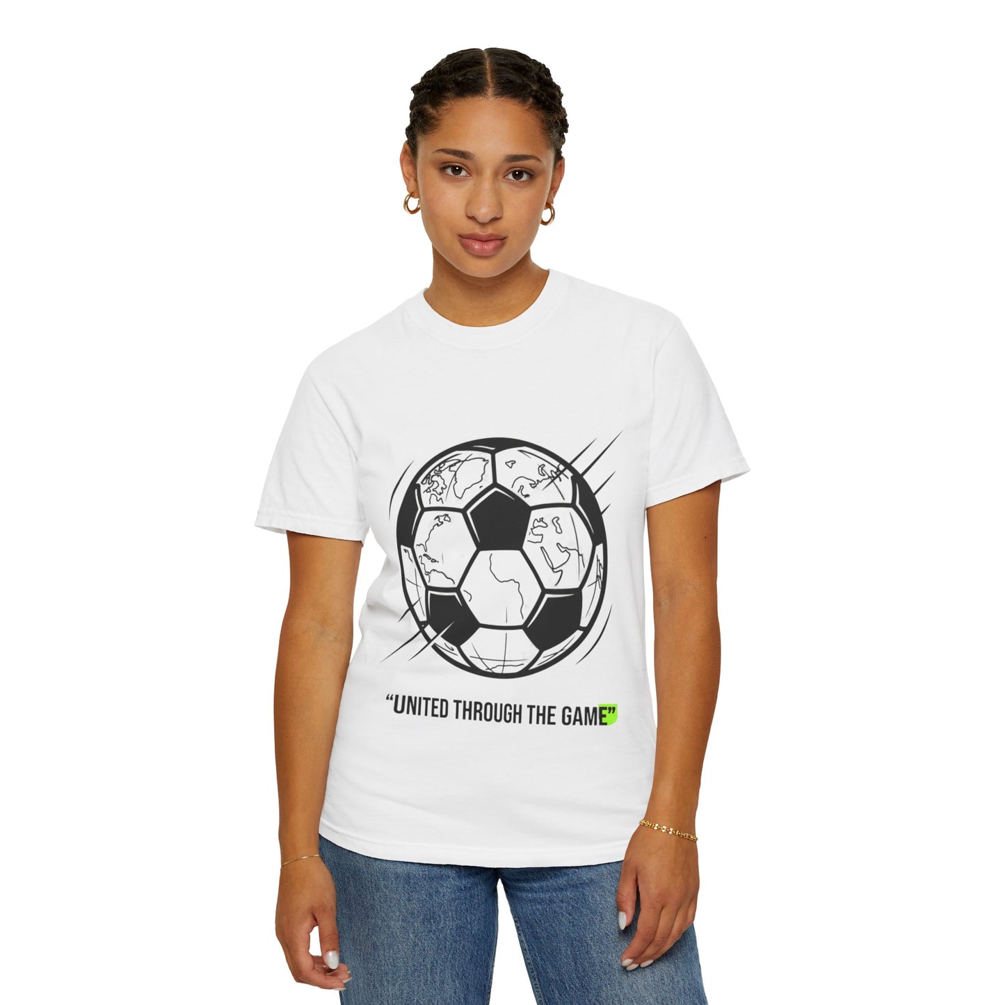 Soccer Unity T-Shirt — "United Through the Game" Graphic Tee