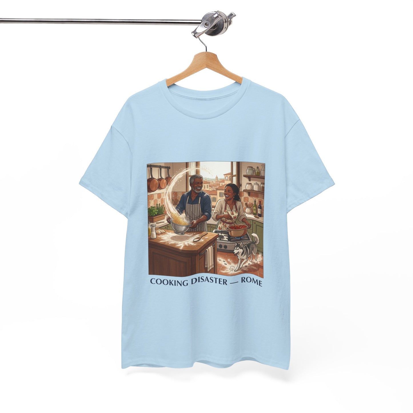 T-Shirt — 'Cooking Disaster — Rome' Illustrated Cooking Tee