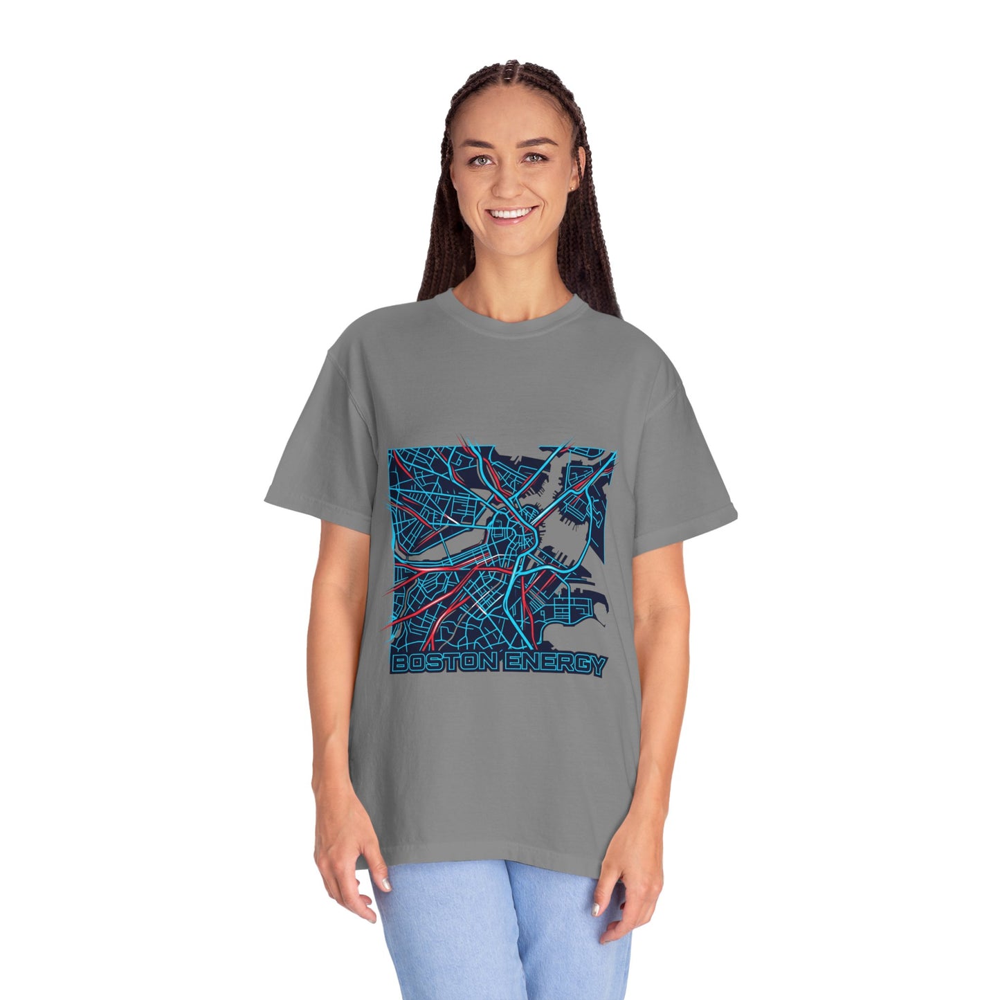Boston Energy Map T-Shirt — City Map Graphic Tee
