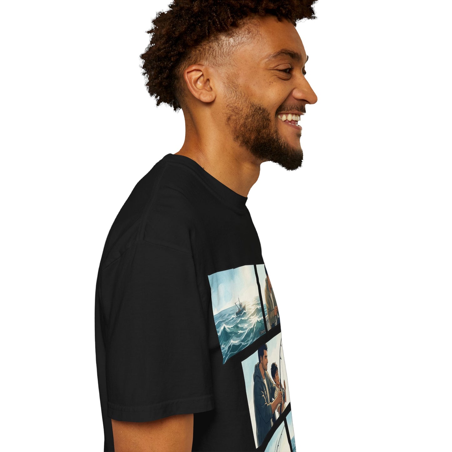 MORNING TIDES” (FATHER & SON EDITION) T-Shirt — Dad & Son Beach Fishing Graphic Tee
