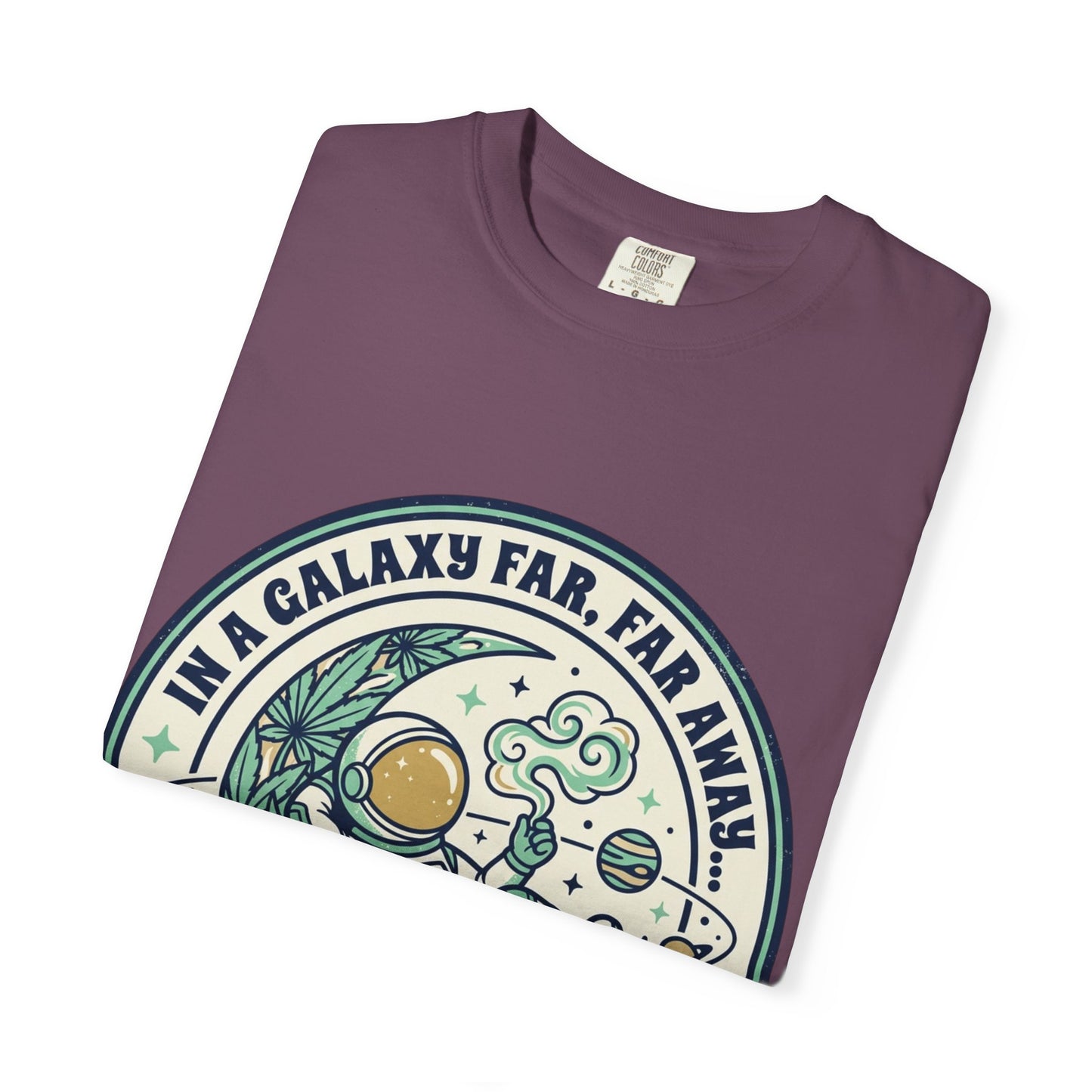 T-Shirt — "In a Galaxy Far, Far Away" Retro Space Nap Graphic Tee