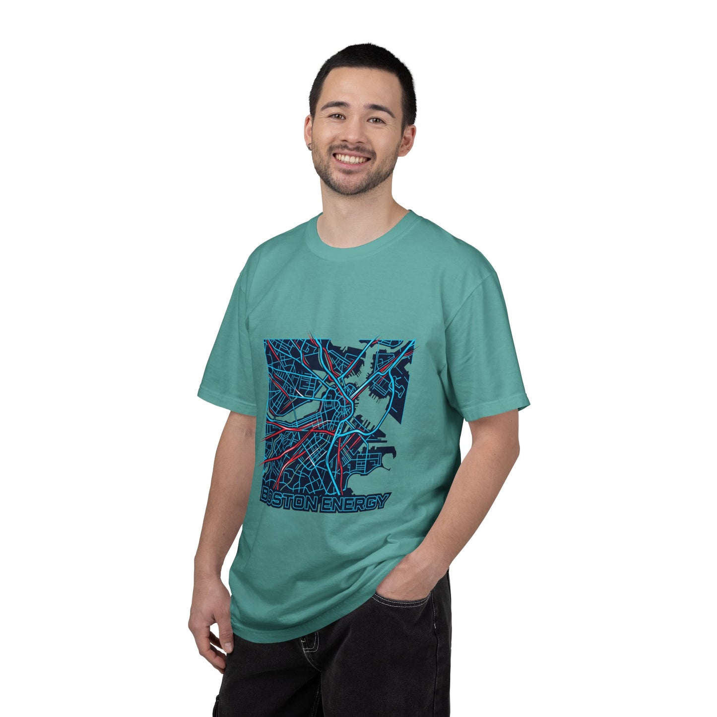 Boston Energy Map T-Shirt — City Map Graphic Tee