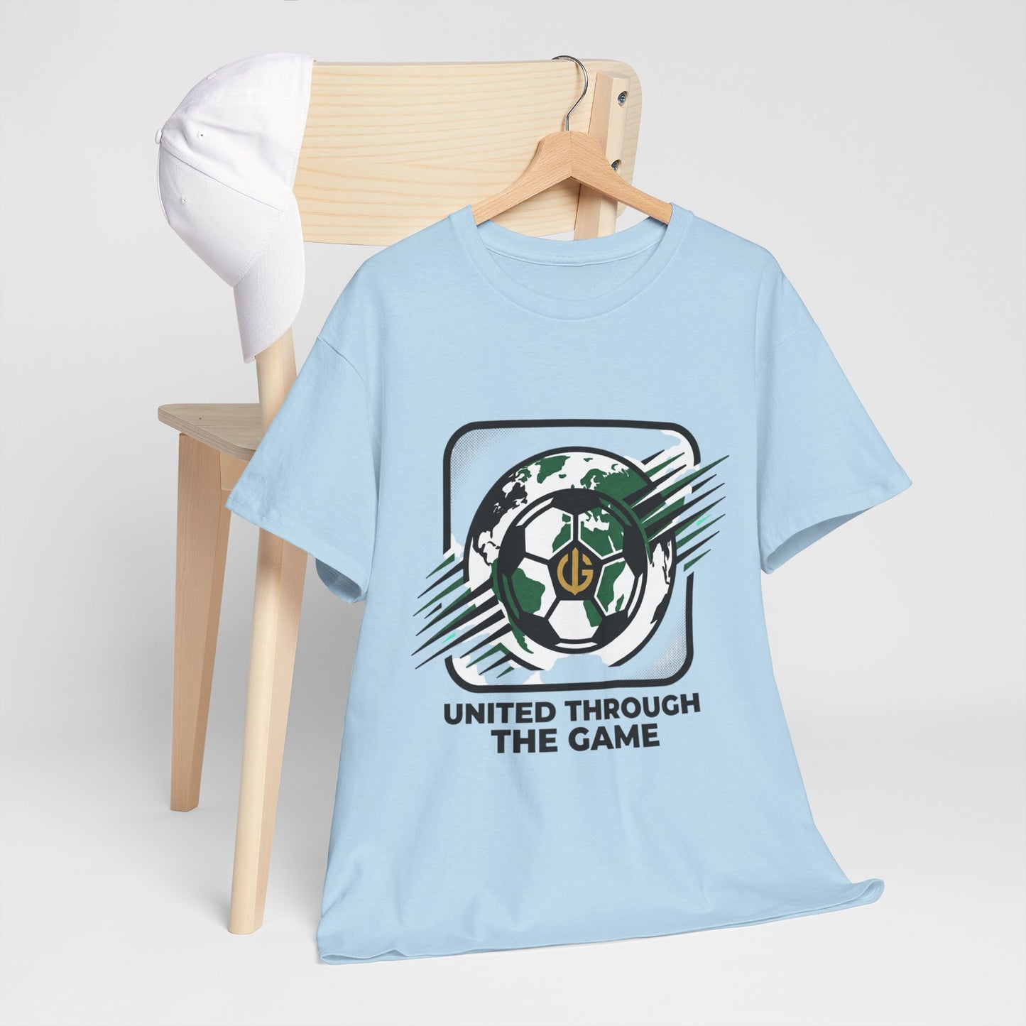 Soccer T-Shirt — "United Through the Game" Graphic Tee