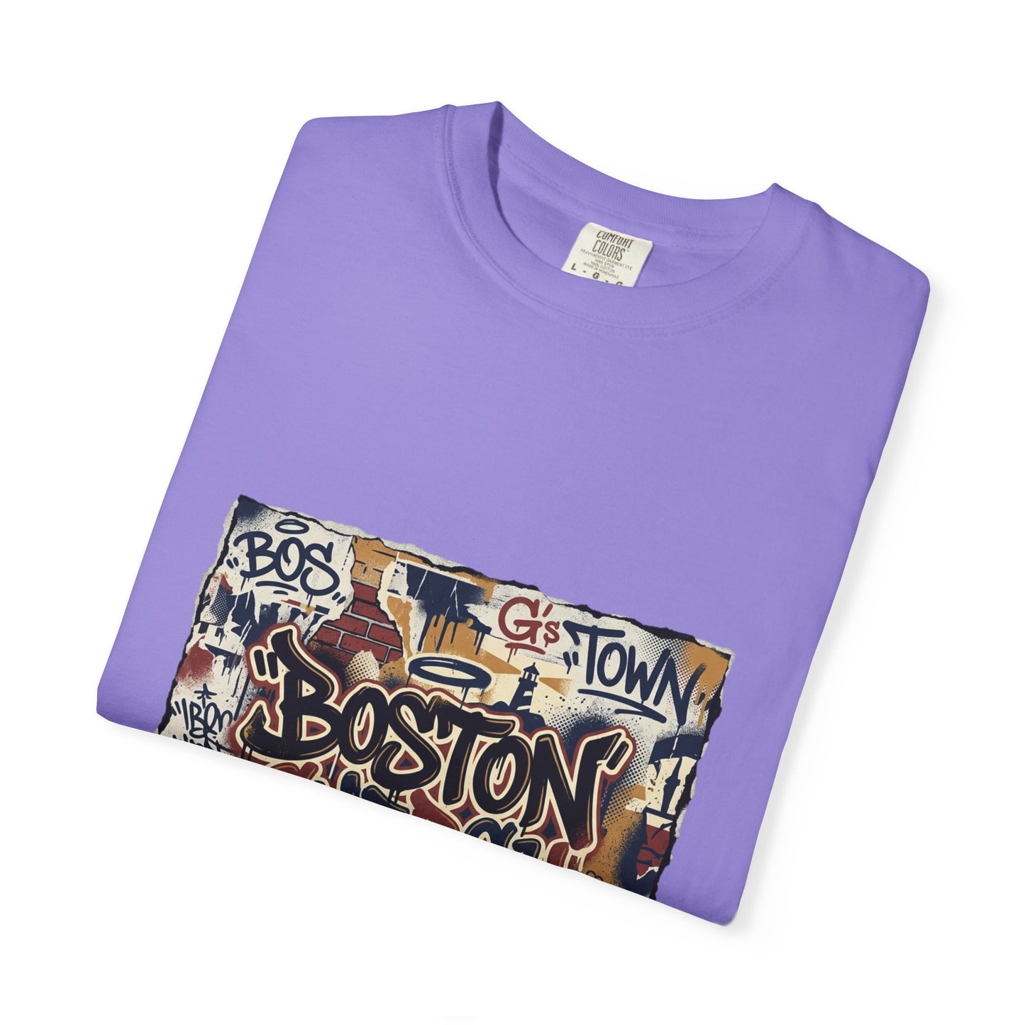 Boston Graffiti Tee — Urban Street Art T‑Shirt