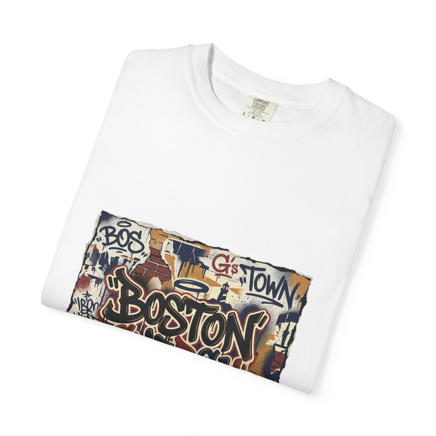 Boston Graffiti Tee — Urban Street Art T‑Shirt