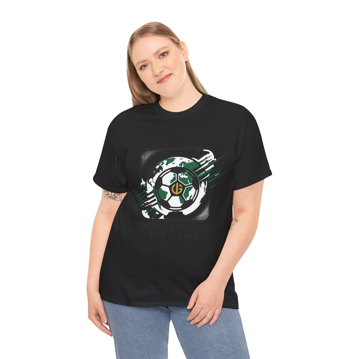 Soccer T-Shirt — "United Through the Game" Graphic Tee