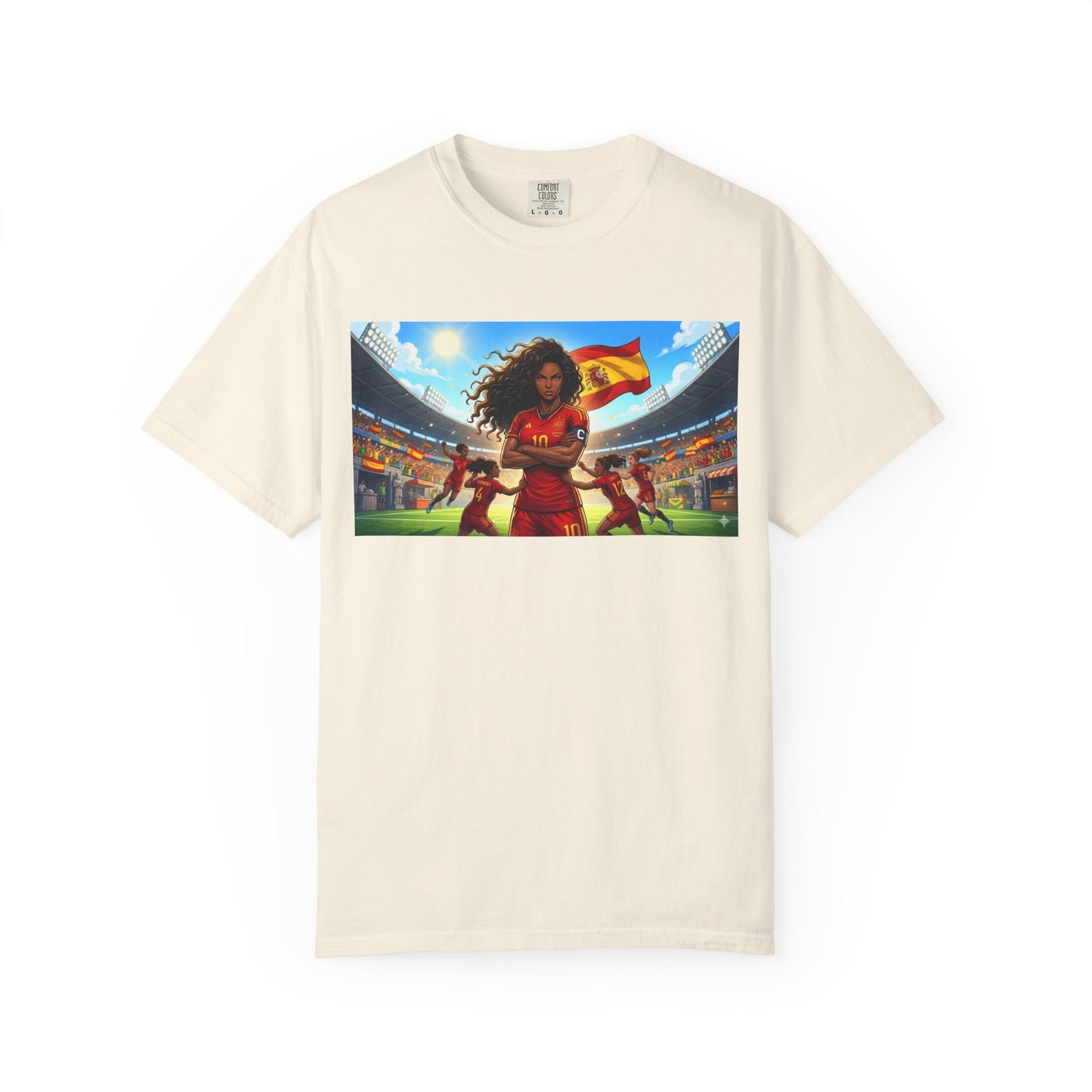 Spain – Female Soccer Champion - Stadium Graphic T-Shirt