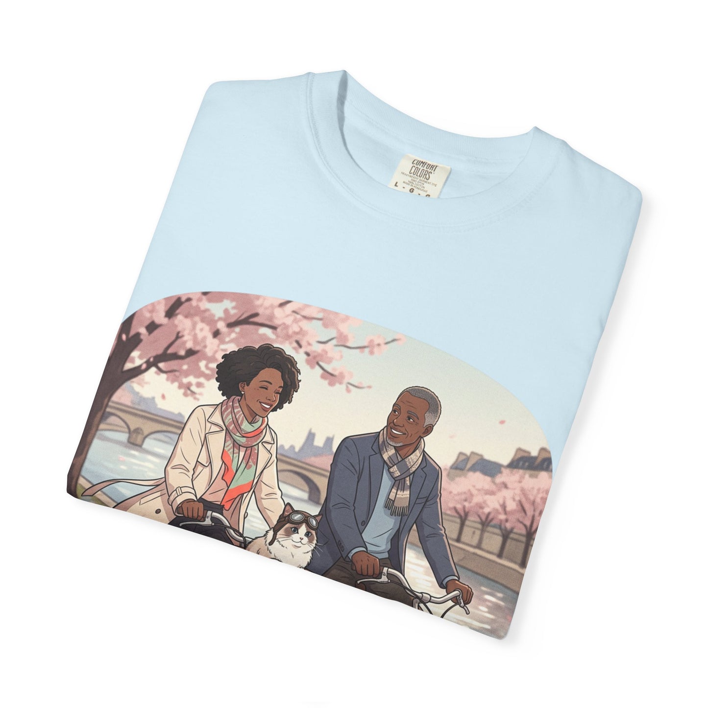 Couples Cherry Blossom Bike Ride T-Shirt
