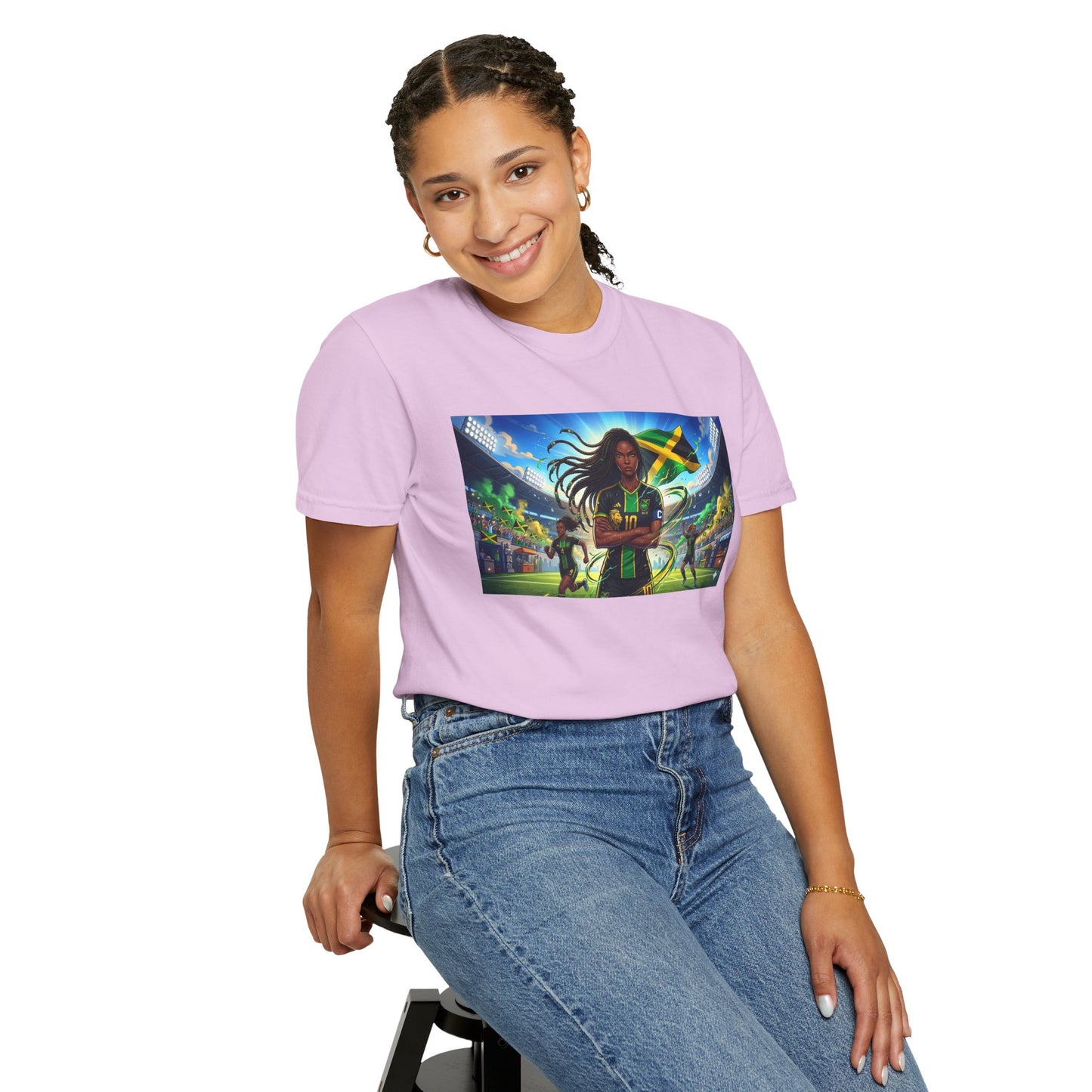 Jamaican Soccer Captain T-Shirt — Rasta Player Stadium Graphic Tee