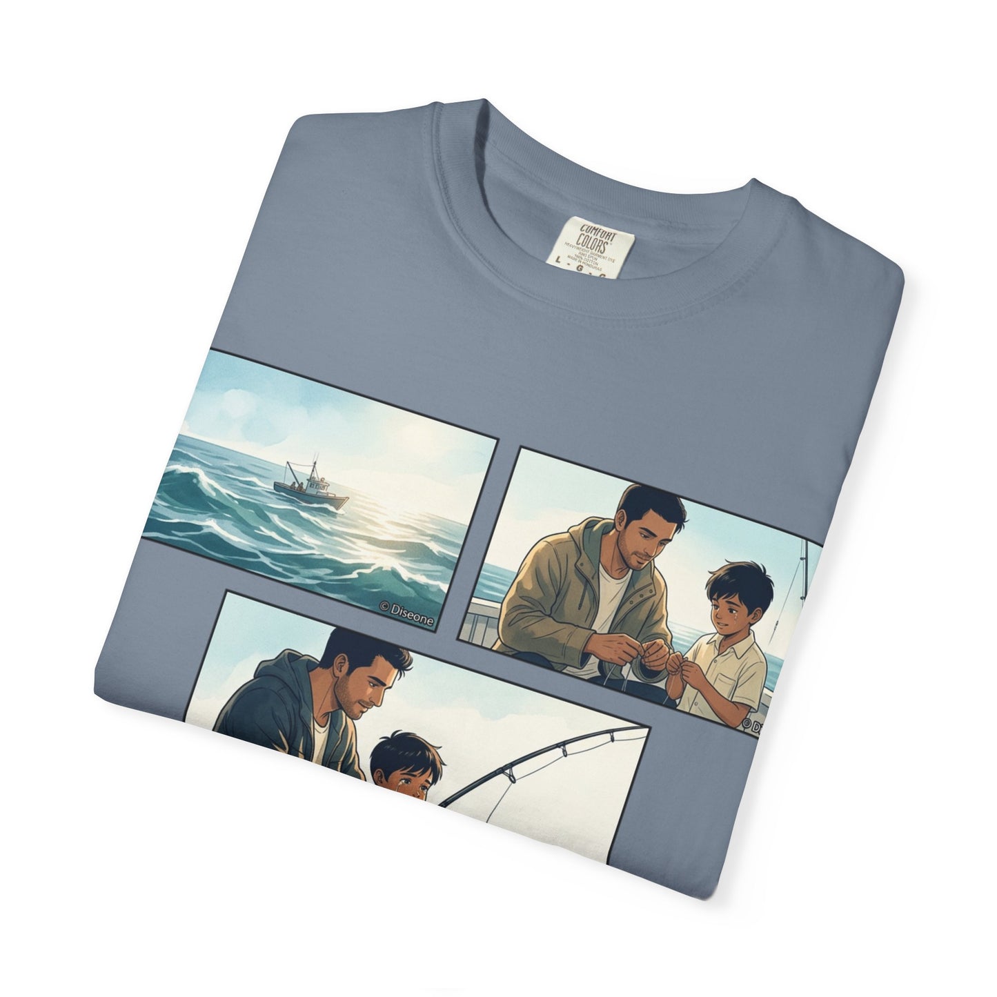 MORNING TIDES” (FATHER & SON EDITION) T-Shirt — Dad & Son Beach Fishing Graphic Tee