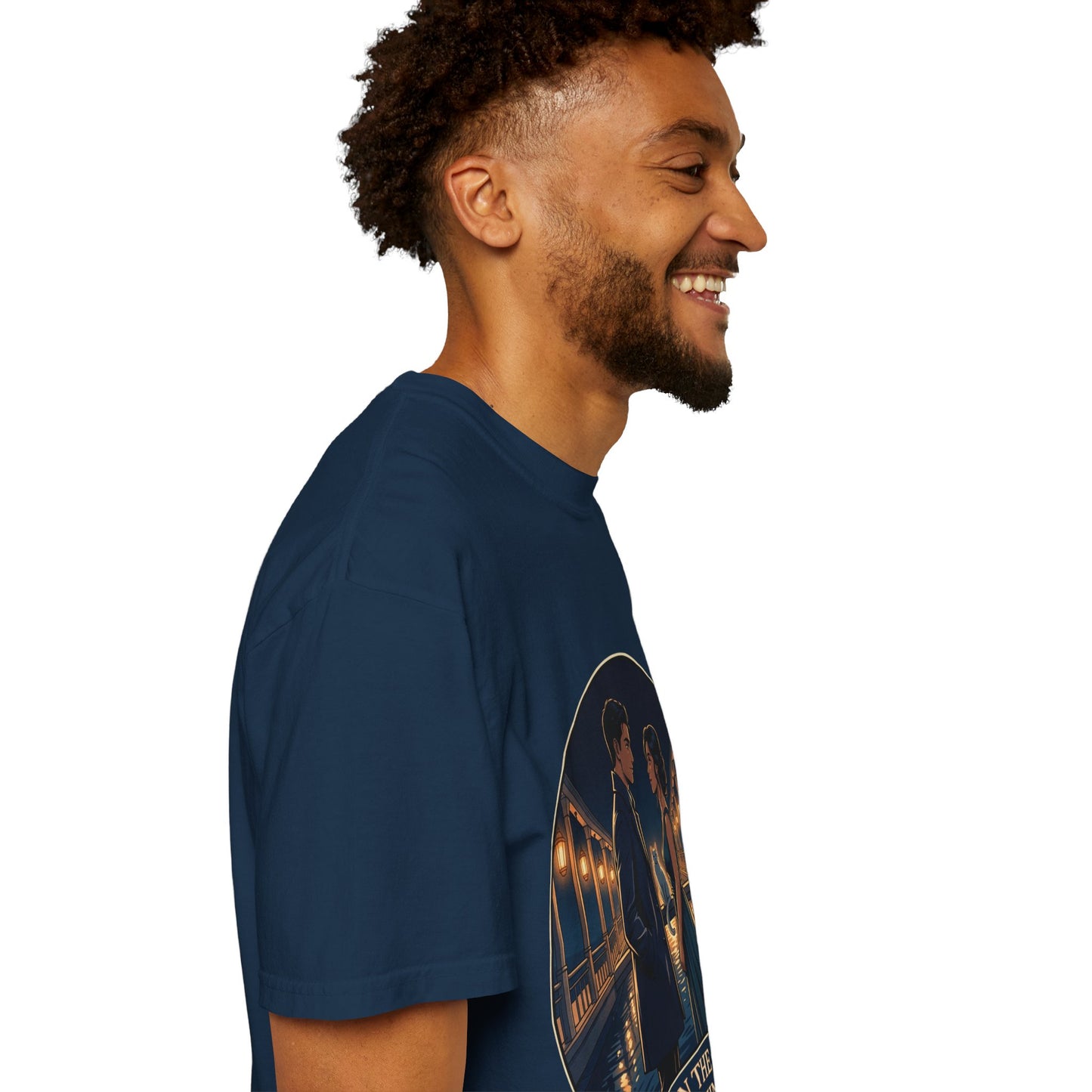 Romantic Night Stroll T-Shirt — "Even in the Quiet... We Shine" Graphic Tee