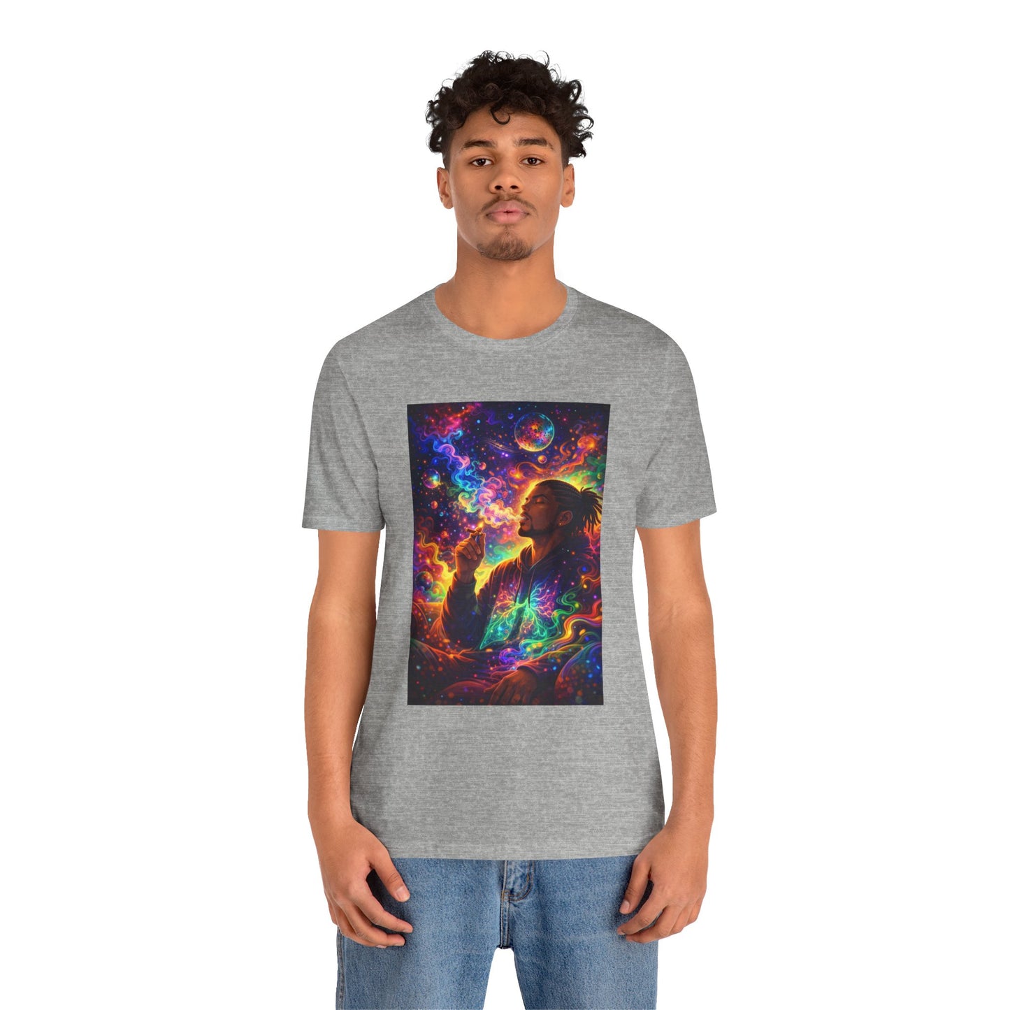 Psychedelic Session T-Shirt — Cosmic Portrait Graphic Tee