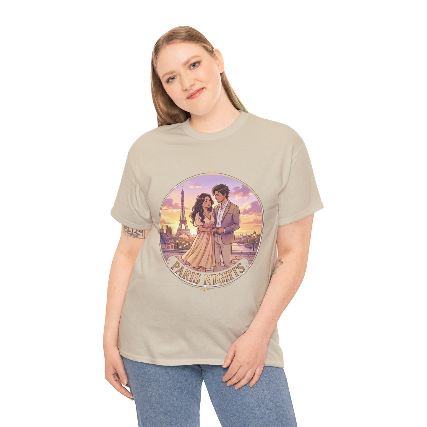 Paris Nights T-Shirt — Romantic Eiffel Tower Couple Tee