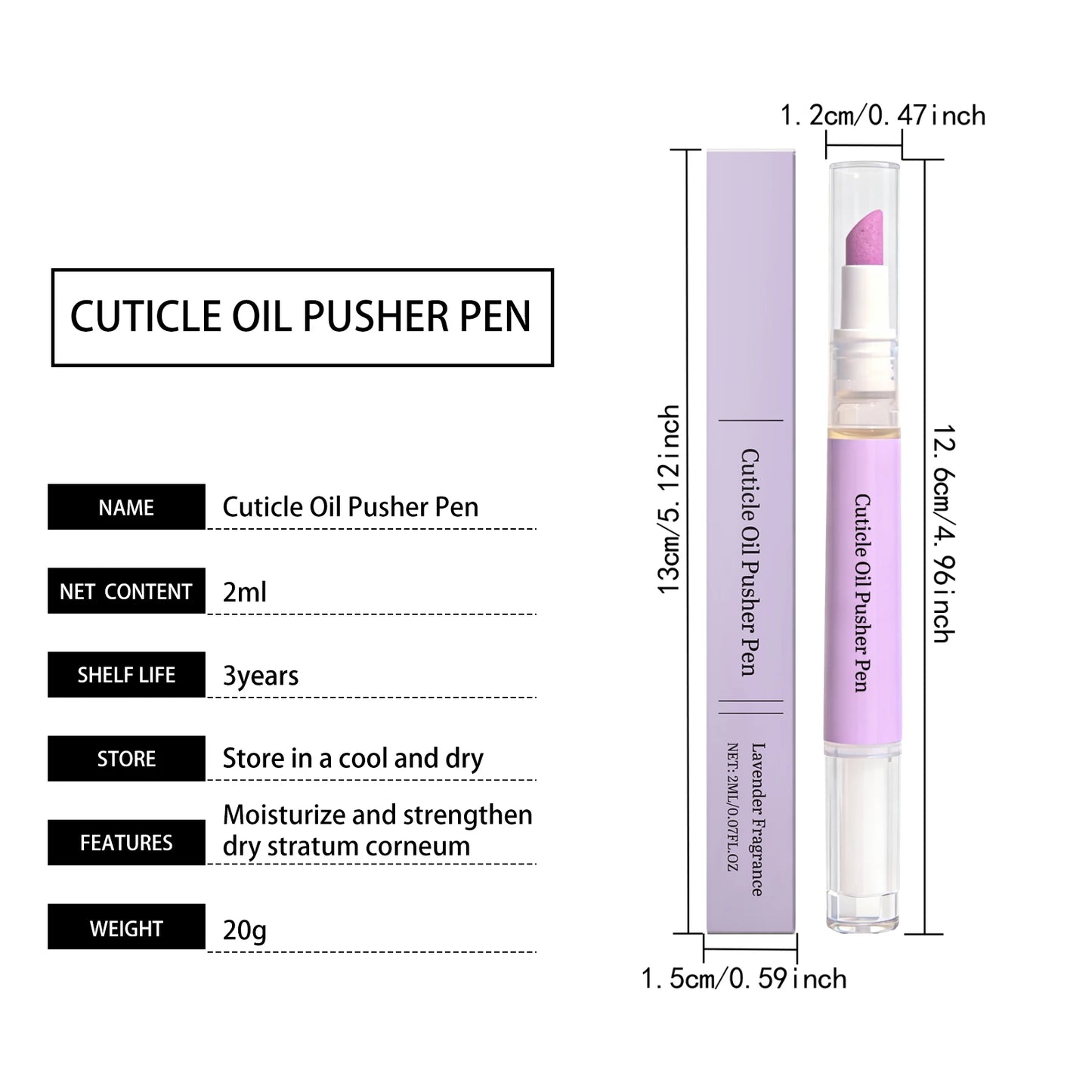 Lavender Cuticle Oil Pen — Nail Nourishing Treatment