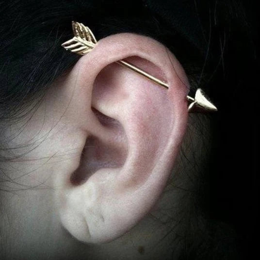 1PC 316L Surgical Steel 16G Cone Barbell Ear Cartilage Piercing Ball Arrow Earrings Piercing Jewelry