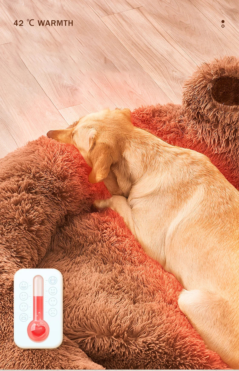 Pet Dog Sofa Beds for Small Dogs Winter Warm Accessories Large Dog Bed Mat Pets Kennel Plush Medium Basket Puppy Cats Supplies