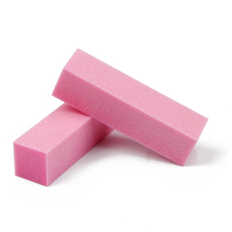 2-Pack 4-Sided Nail Buffer Block | Professional Sponge Manicure Tool for Acrylic & Natural Nails