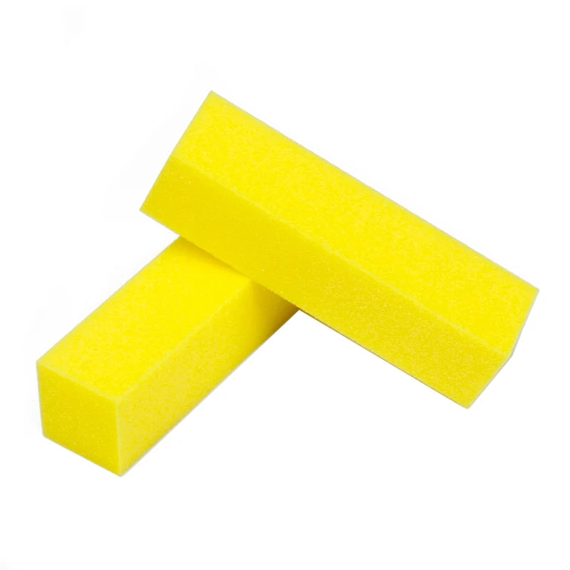 2-Pack 4-Sided Nail Buffer Block | Professional Sponge Manicure Tool for Acrylic & Natural Nails