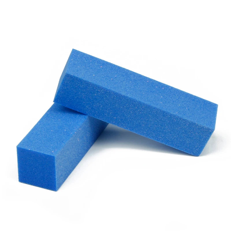 2-Pack 4-Sided Nail Buffer Block | Professional Sponge Manicure Tool for Acrylic & Natural Nails