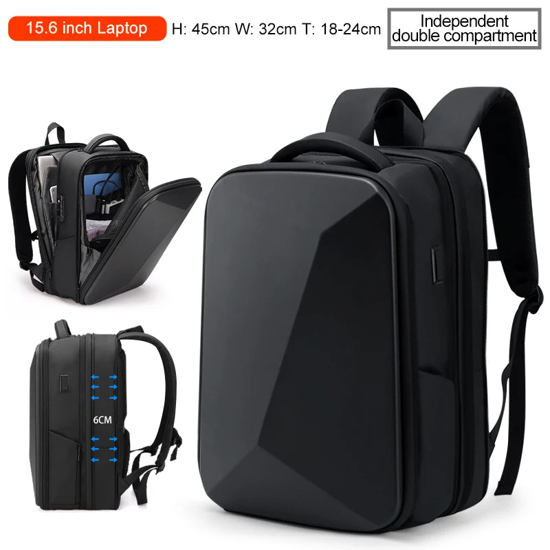 Fenruien Business Laptop Backpack — TSA Lock, USB Charging & Waterproof Travel Bag