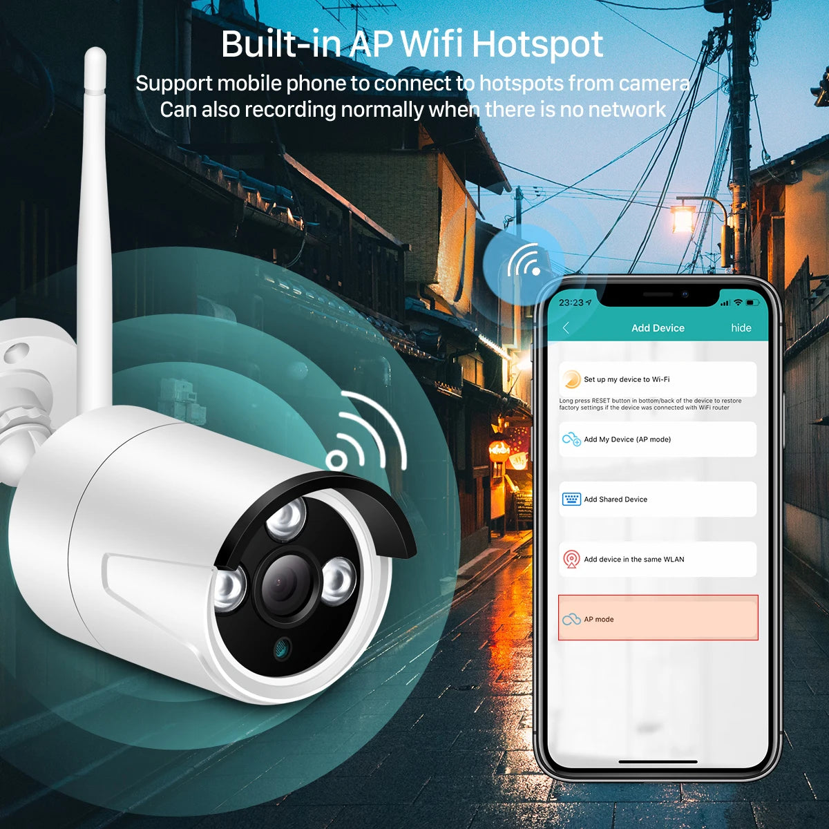 BESDER 5MP Outdoor WiFi Security Camera | IR Night Vision | Motion Detection | IP66 Weatherproof | P2P CCTV Bullet Camera