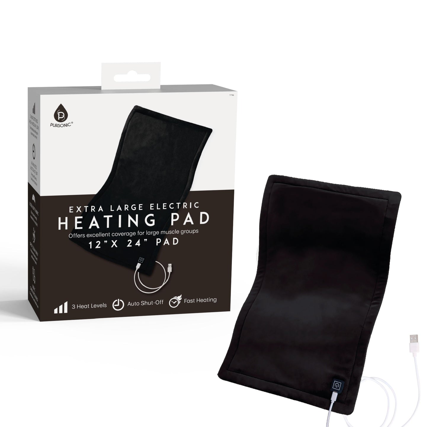 LED Fast Charging Power Bank & Heating Pad Duo