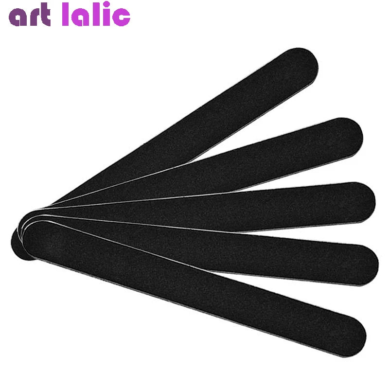 5-Pack Emery Board Nail Files — Double-Sided Manicure Set