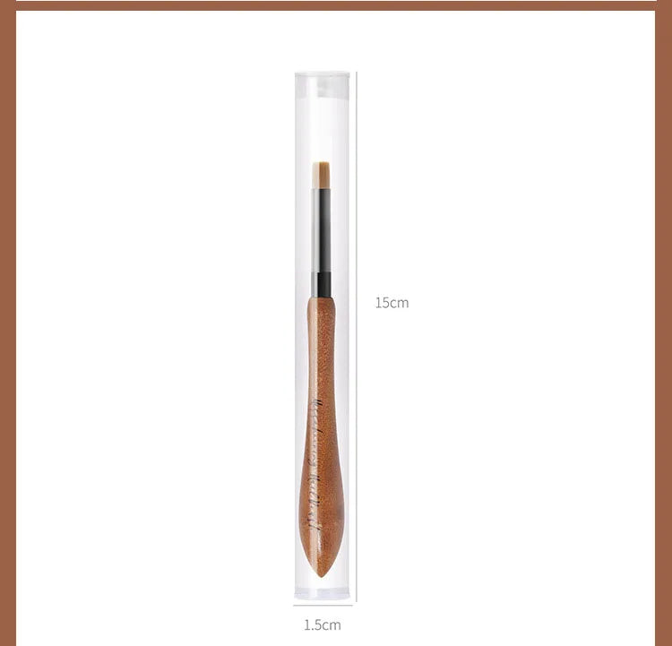 Nail Art Brush Calabash Pen Walnut Sandalwood Pole Painted Gradient Flower Gel Polish Carving Pencil Acrylic Manicure Tools
