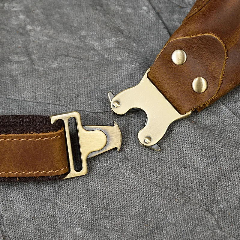 Luufan Crazy Horse Cowhide Leather Waist Bag — Men's Mini Travel Fanny Pack & Phone Pouch