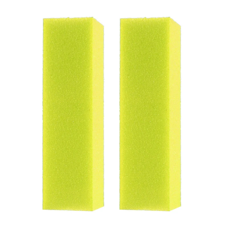 2-Pack 4-Sided Nail Buffer Block | Professional Sponge Manicure Tool for Acrylic & Natural Nails