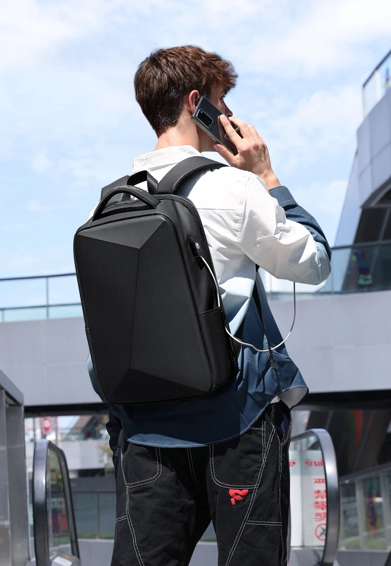 Fenruien Business Laptop Backpack — TSA Lock, USB Charging & Waterproof Travel Bag
