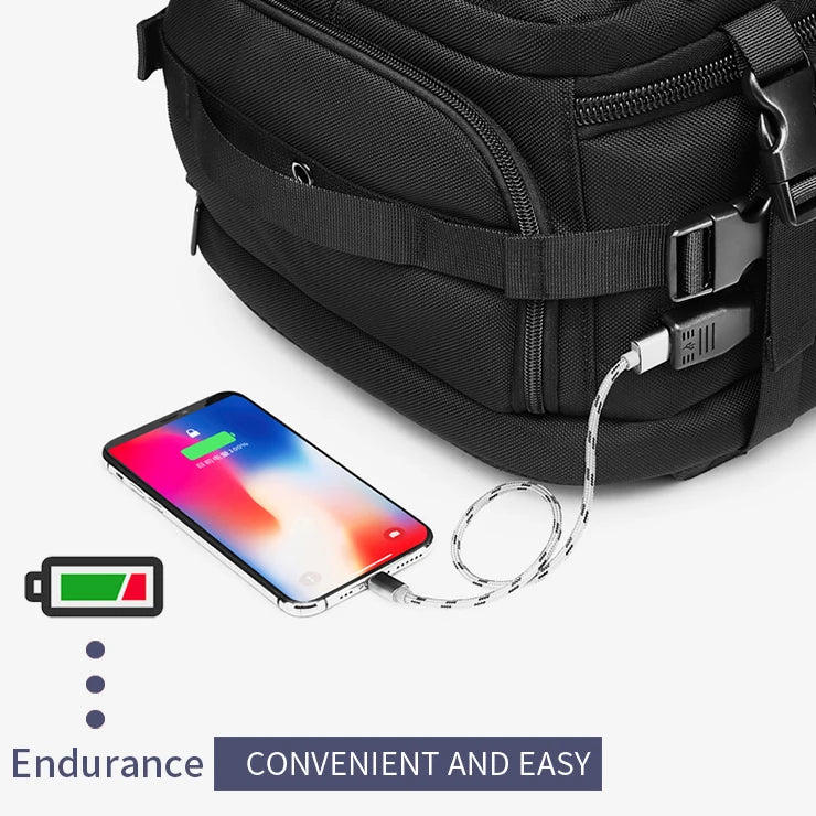 Tactical Cross Backpack | High-Capacity Men's Hiking & Sling Bag with Belt Pack Option