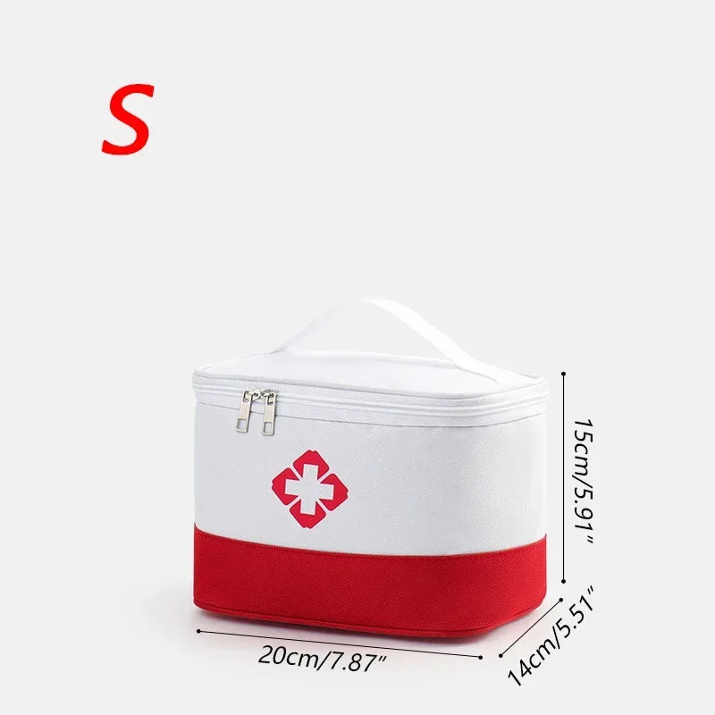 Portable Emergency Medical Kit Storage Bag – Oxford Cloth, Waterproof, Multi-Compartment Organizer | Style A & B | S, M, L