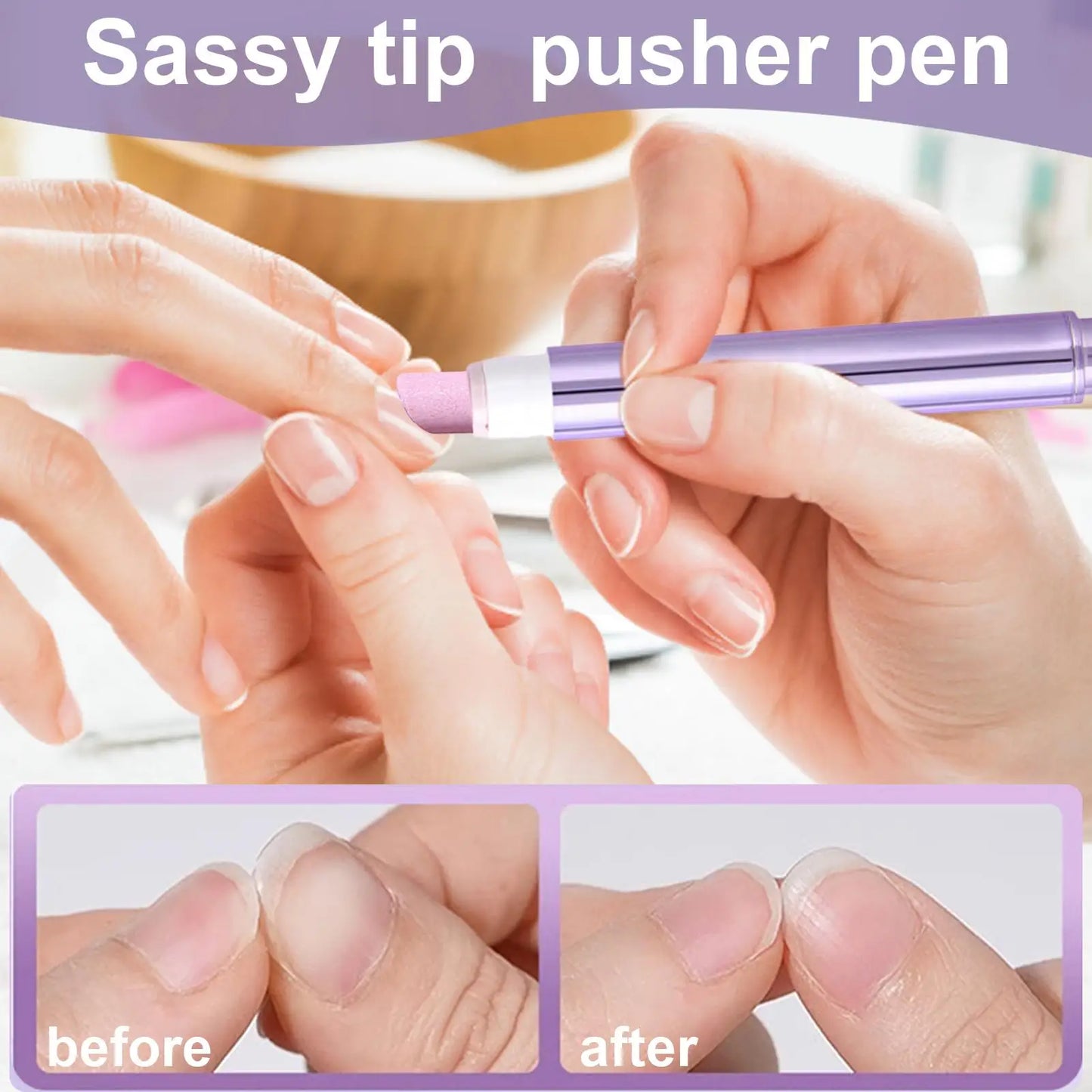 3in-1 Cuticle Oil Pen Nail Strengthener Damaged Nail Care Chip-resistant Dead Skin Cuticle Remover Pen For Nourishing Split
