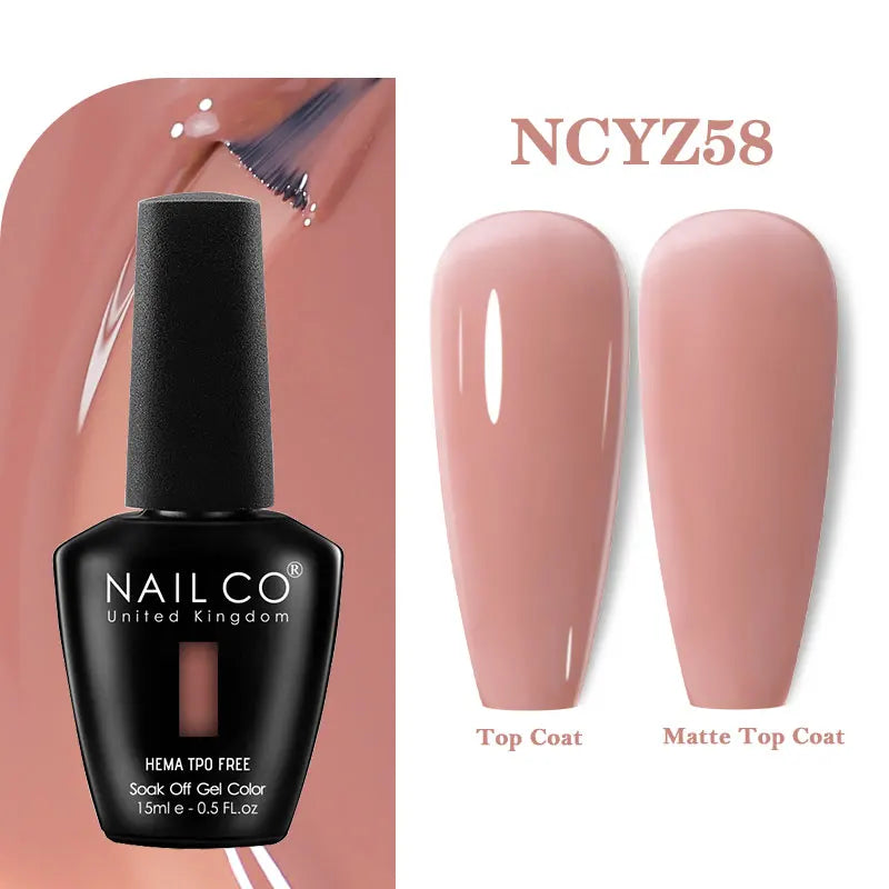 NAILCO Gel Nail Polish – HEMA-Free Soak-Off UV/LED Gel | 15ml | 333 Colors