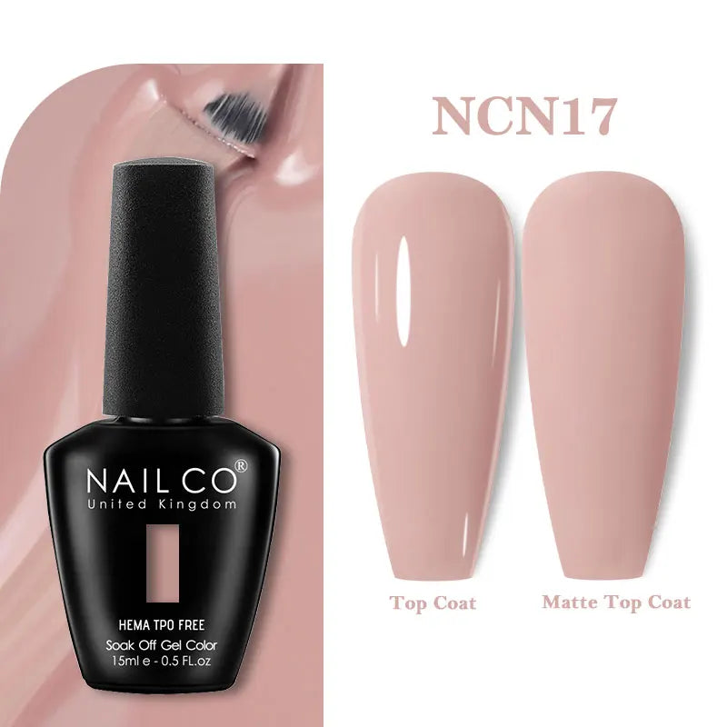 NAILCO Gel Nail Polish – HEMA-Free Soak-Off UV/LED Gel | 15ml | 333 Colors