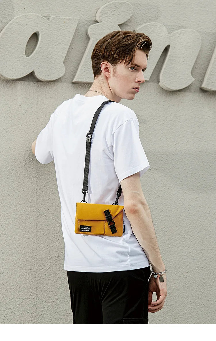 Men's Crossbody  Mini Bag Lightweight Mobile Phone  Female Japanese Style Bag Casual Cross Straddle Small Backpack Male 가방