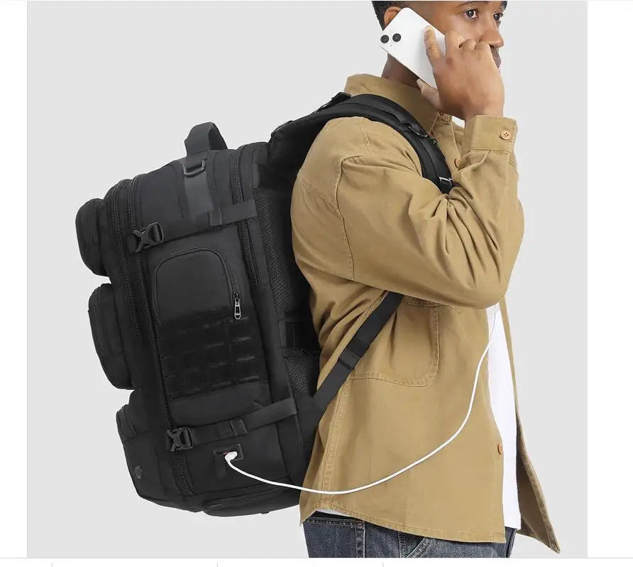 Large Capacity Waterproof Travel Backpack | Men's Outdoor Multi-Function Weekend Bag