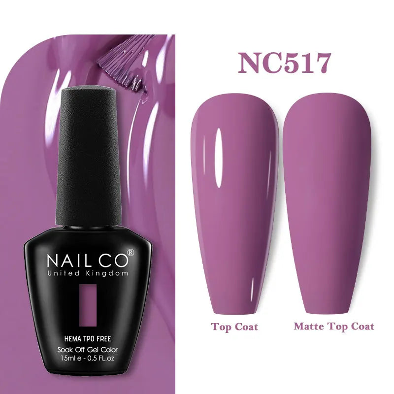 NAILCO Gel Nail Polish – HEMA-Free Soak-Off UV/LED Gel | 15ml | 333 Colors