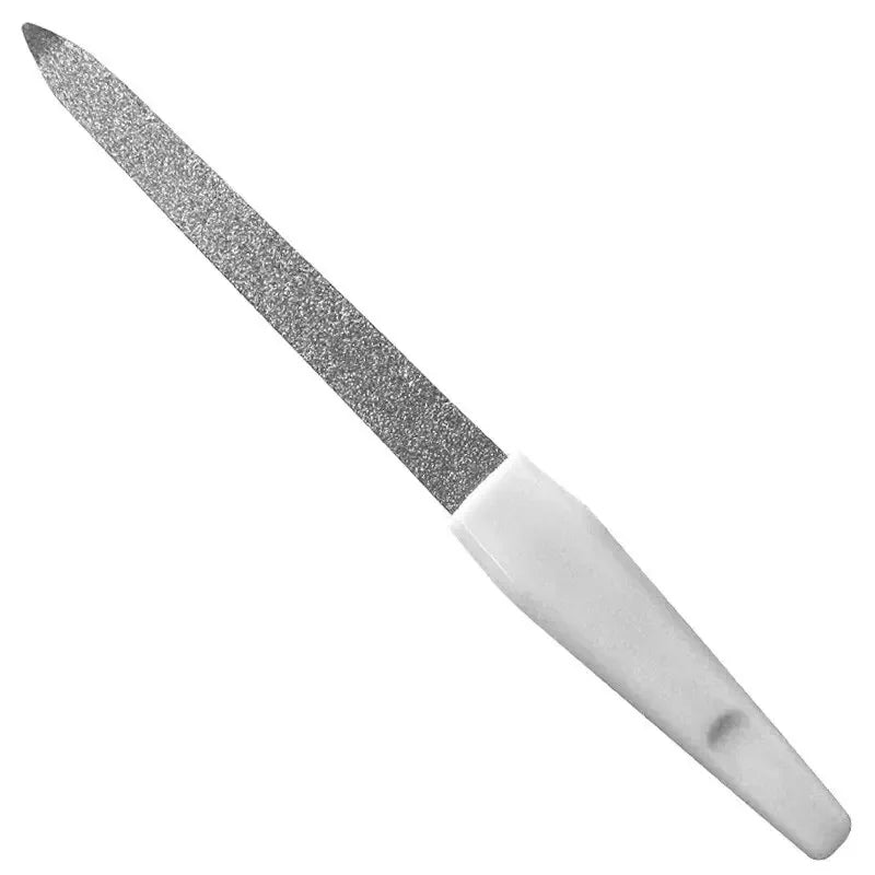 Professional Metal Nail File — Double-Sided Stainless Steel Manicure Tool