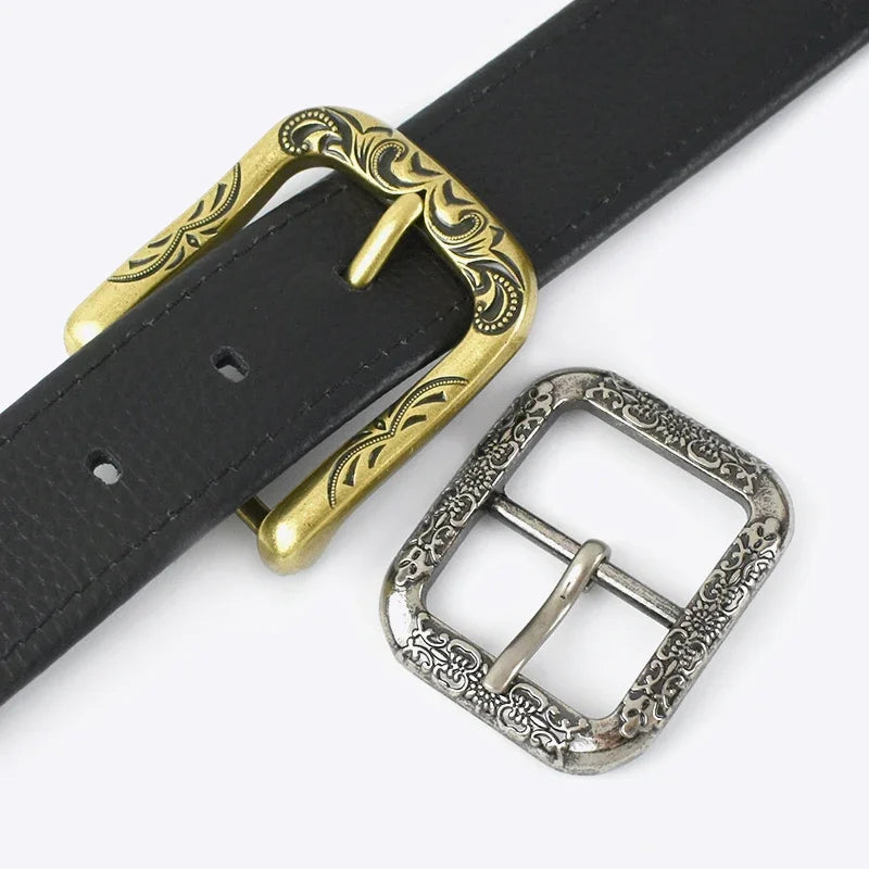 1/2/3Pcs Meetee 35/40mm Antique Brass Silver Metal Belt Buckle Leather Head Adjust Pin Clasp Webbing Strap Slider Hook Hardware
