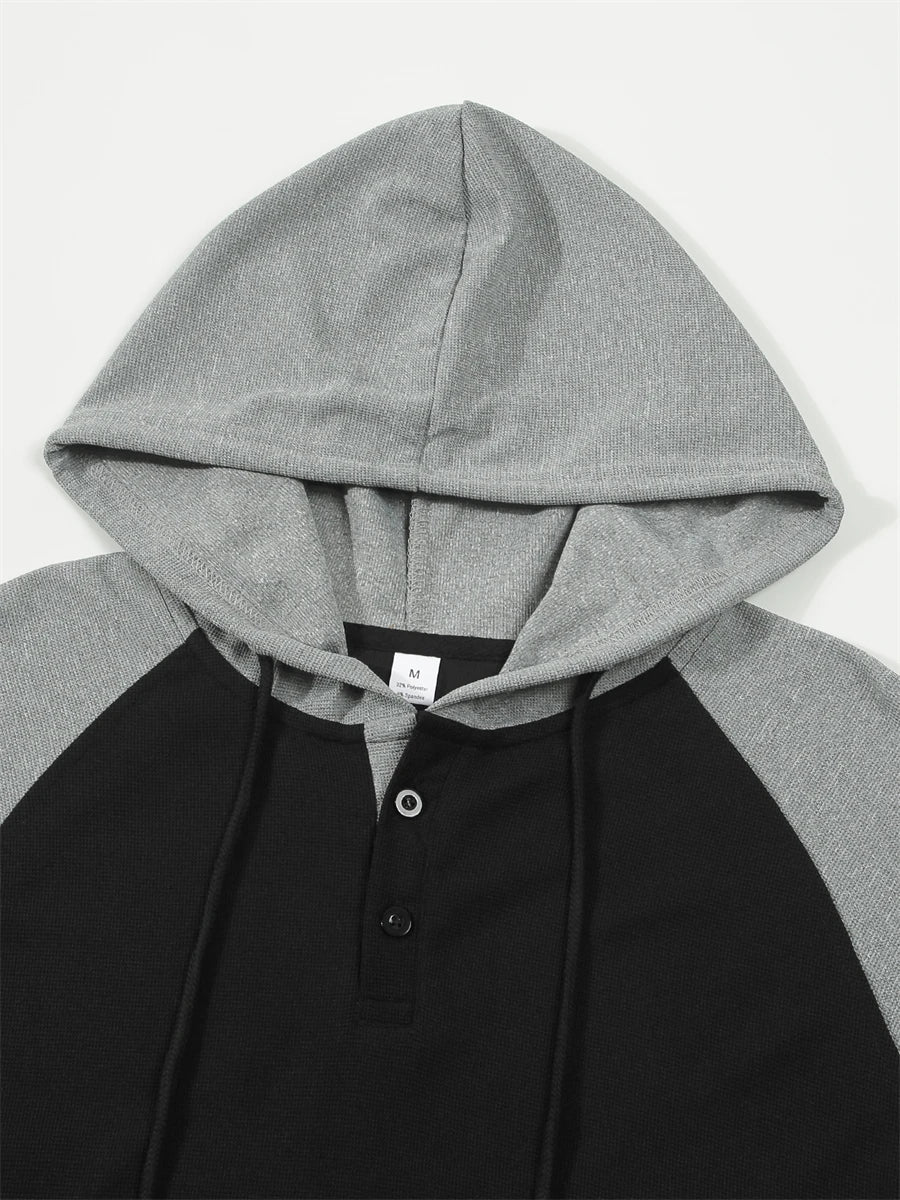 Men's Hoodie Hooded Color Block Pocket Sports & Outdoor Streetwear Cool Casual Spring & Fall Clothing Apparel Hoodies Sweatshirt
