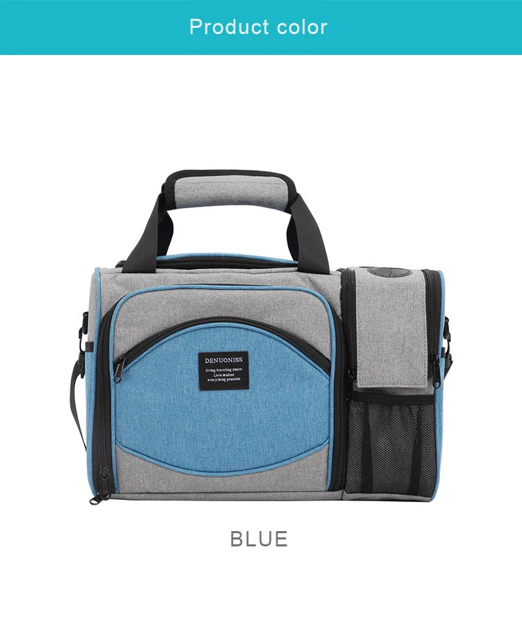 Insulated Lunch Bag — Waterproof Thermal Food Container with Adjustable Shoulder Strap