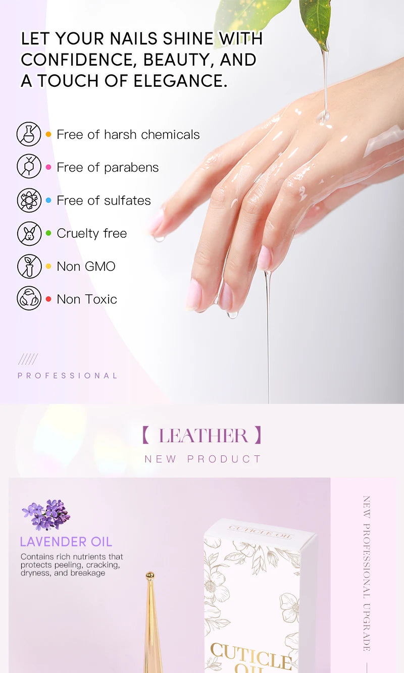 IDOL COLOR Cuticle Oil with Real Flowers — Vegan Nail Care Oil 15ml