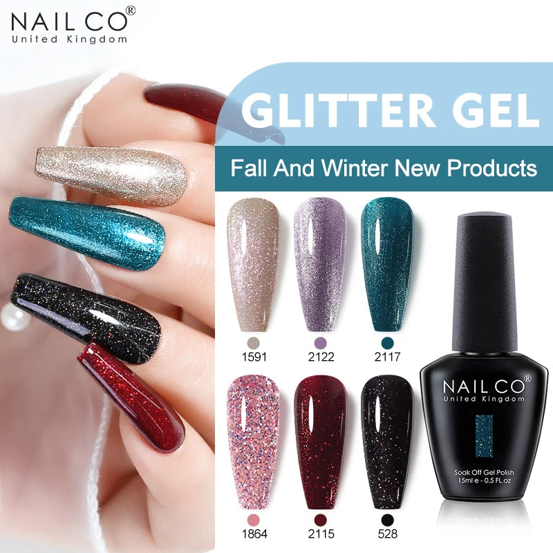 NAILCO Gel Nail Polish – HEMA-Free Soak-Off UV/LED Gel | 15ml | 333 Colors