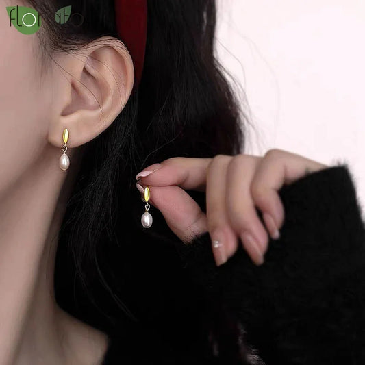 925 Sterling Silver Zircon Teardrop Pendant Earrings for Women – Luxury Wedding Jewelry