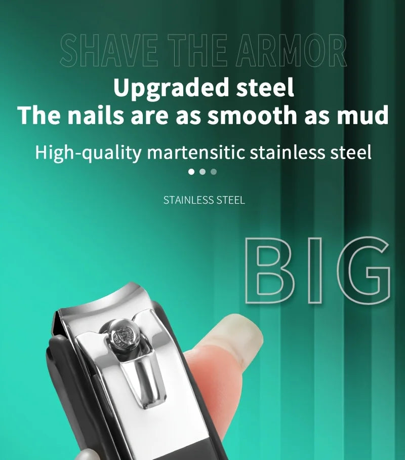 Ultra Sharp Nail Clippers — Stainless Steel Fingernail & Toenail Trimmer