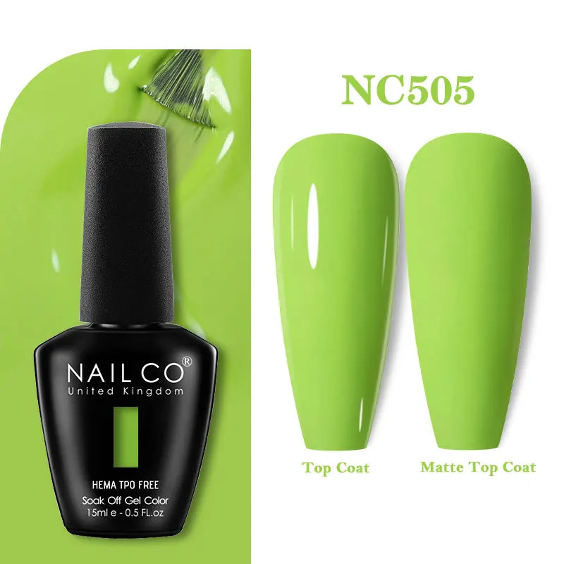 NAILCO Gel Nail Polish – HEMA-Free Soak-Off UV/LED Gel | 15ml | 333 Colors