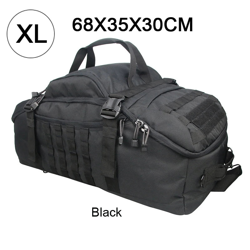Tactical MOLLE Duffle Backpack – 25L / 45L / 80L Sport & Camping Bag for Men & Women